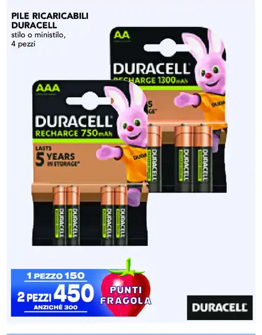 Pile ricaricabili Duracell