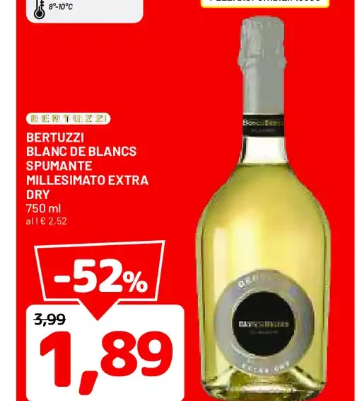 Spumante millesimato extra dry