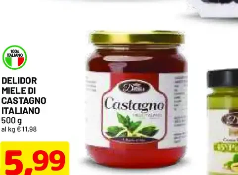 Miele di castagno italiano Delidor