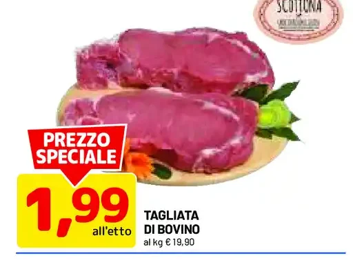 Tagliata di bovino
