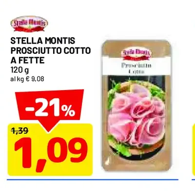 Prosciutto cotto a fette