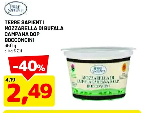 Mozzarella di bufala campana DOP bocconcini