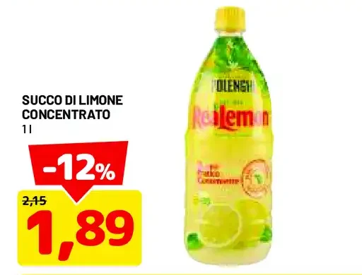 Succo di limone concentrato