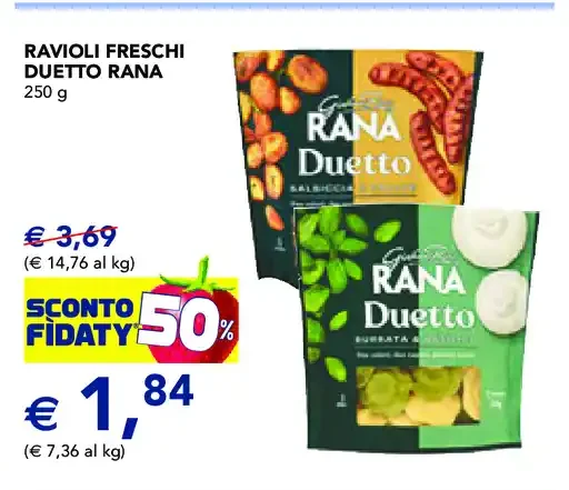 Ravioli freschi Duetto Rana