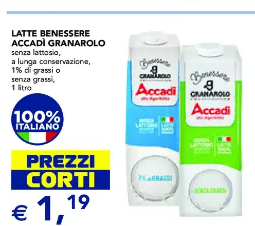 Latte benessere Accadì Granarolo