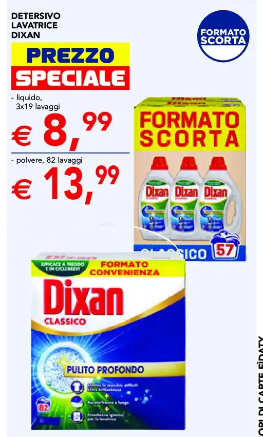 Detersivo lavatrice Dixan