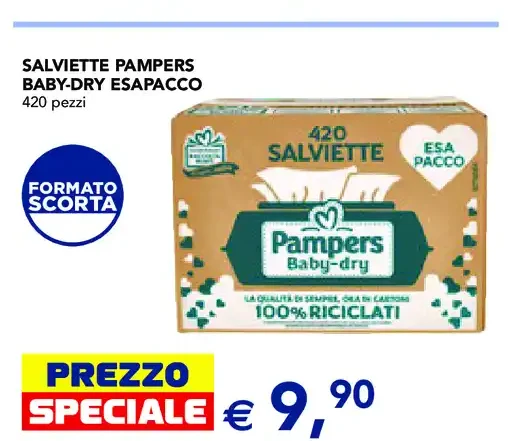 Salviette Pampers Baby-Dry Esapacco