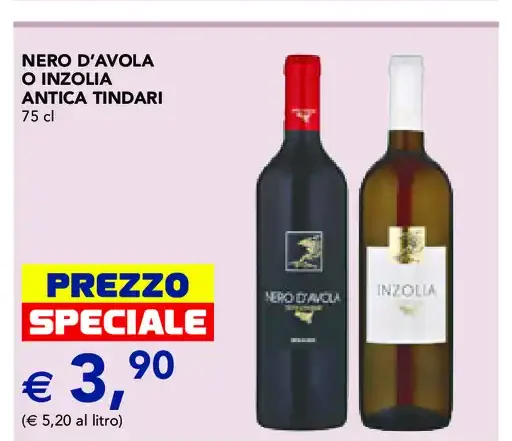 Nero d’Avola o Inzolia Antica Tindari