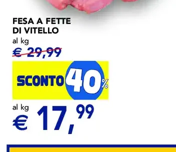 Fesa a fette di vitello
