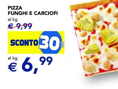 Pizza funghi e carciofi