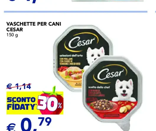 Vaschette per cani Cesar