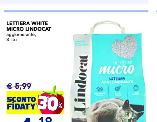 Lettiera White Micro Lindocat