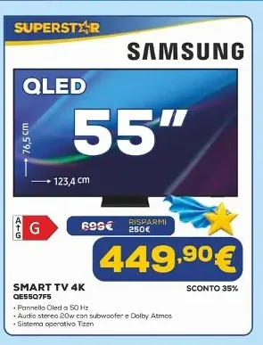 Samsung QLED Smart TV 4K 55 pollici