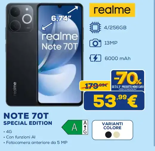Realme Note 70T