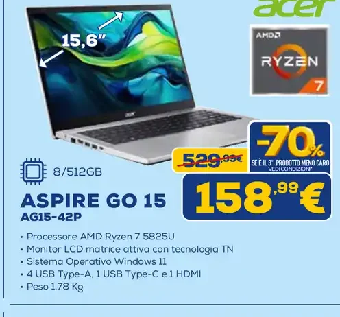 Aspire Go 15 AG15-42P