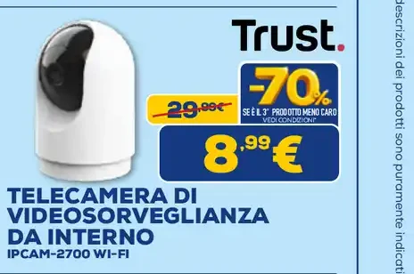 Trust Telecamera di Videosorveglianza da Interno