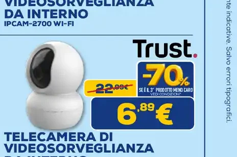 Trust Telecamera di Videosorveglianza da Interno