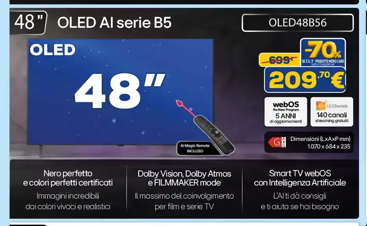 LG OLED AI B5 48"