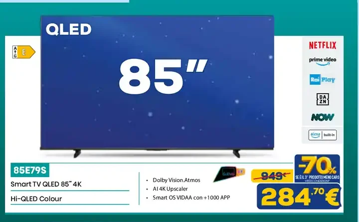 Hisense 85" QLED 4K Smart TV
