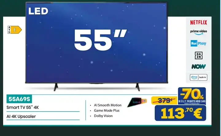 Hisense 55" LED 4K Smart TV