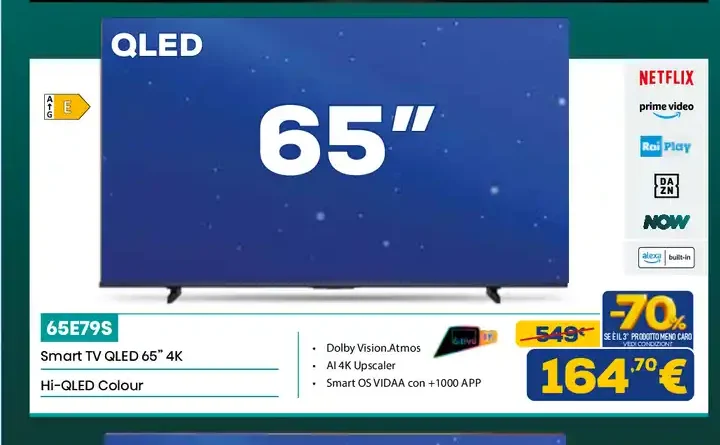Hisense 65" QLED 4K Smart TV