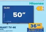 Hisense Smart TV 4K 50 pollici