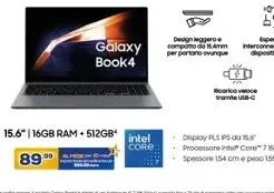 Samsung Galaxy Book4 15.6 pollici