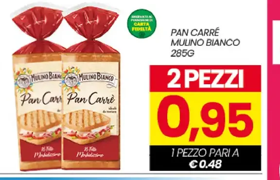 Pan carré Mulino Bianco