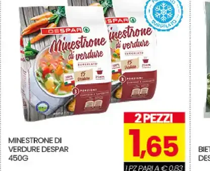 Minestrone di verdure Despar