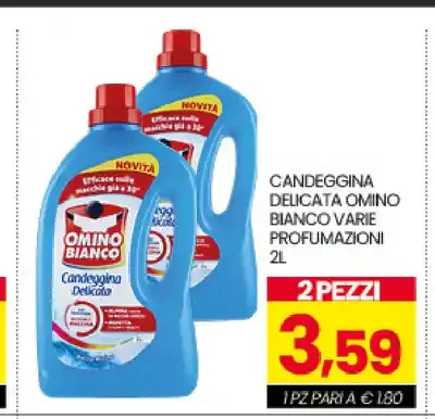Candeggina delicata Omino Bianco varie profumazioni 2 l