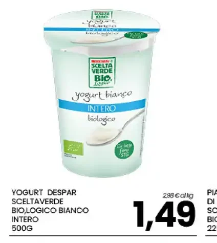 Yogurt bianco intero biologico