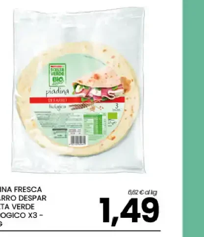 Piadina fresca biologica