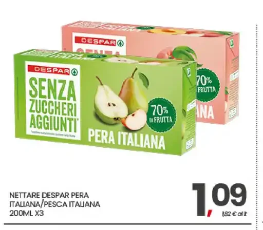 Nettare Despar pera/pesca italiana