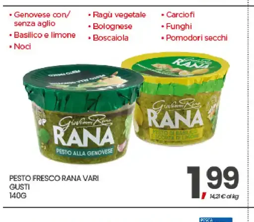 Pesti freschi Rana vari gusti