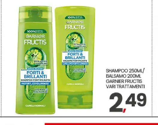 Shampoo e balsamo Garnier Fructis