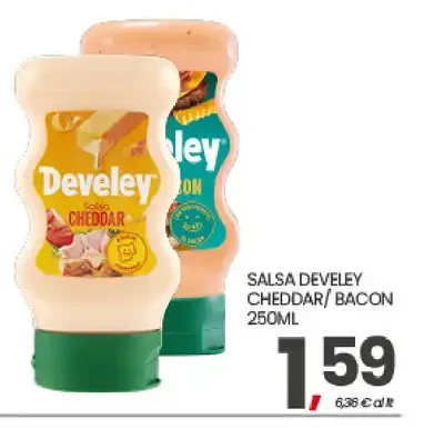Salsa Develey cheddar/bacon