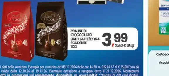 Praline di cioccolato Lindt