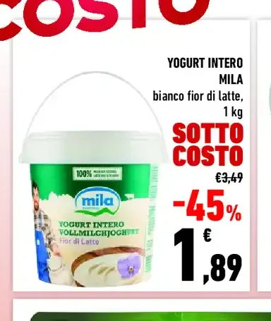 Yogurt intero Mila