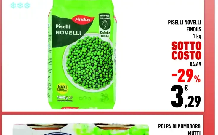 Piselli novelli Findus