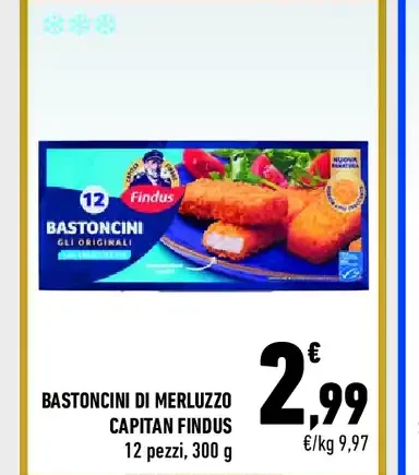 Bastoncini di merluzzo Capitan Findus