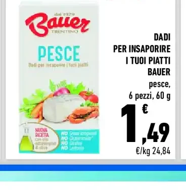 Dadi per insaporire Bauer pesce