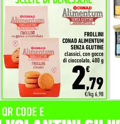 Frollini Conad Alimentum senza glutine