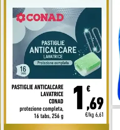 Pastiglie anticalcare lavatrice Conad