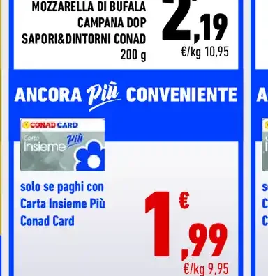 Mozzarella di bufala Campana DOP Saporidintorni Conad