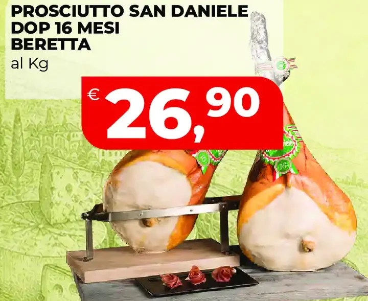 Prosciutto San Daniele DOP 16 mesi Beretta