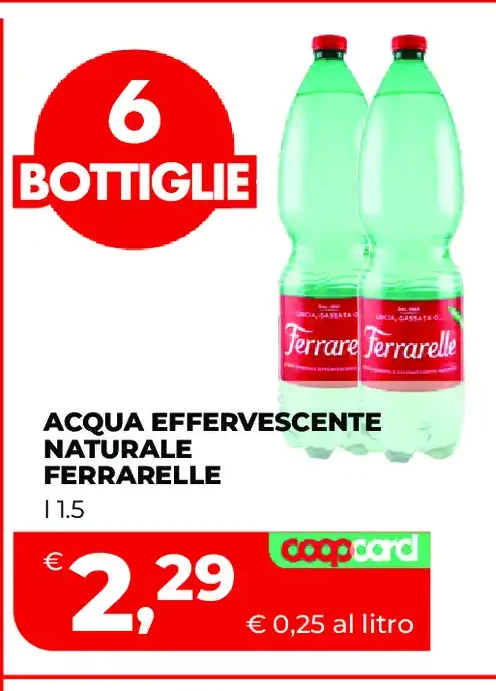 Acqua effervescente naturale Ferrarelle