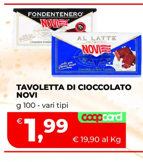 Tavoletta di cioccolato Novi