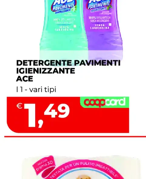 Detergente pavimenti igienizzante Ace