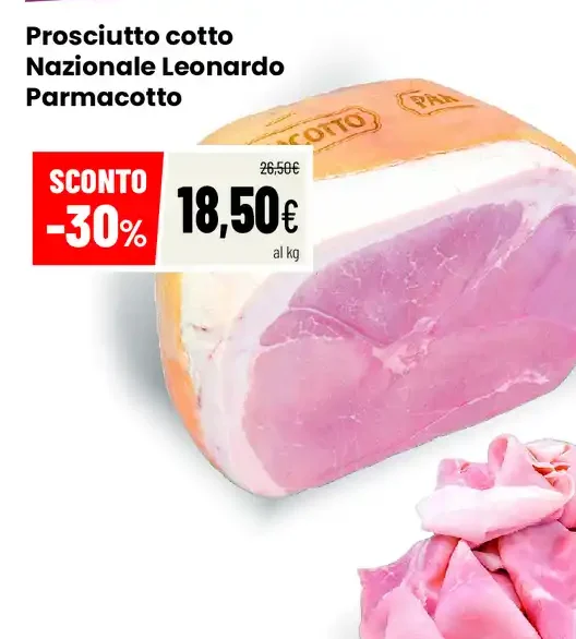 Prosciutto cotto Nazionale Leonardo Parmacotto