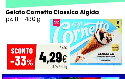Gelato Cornetto Classico